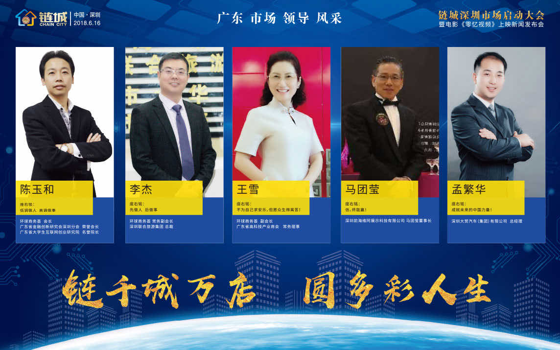 链城启动会议-签到墙